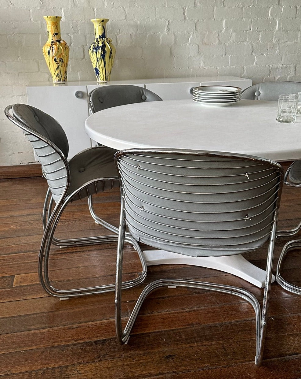 Set of 5 'Sabrina' Dining Chairs by Gastone Rinaldi