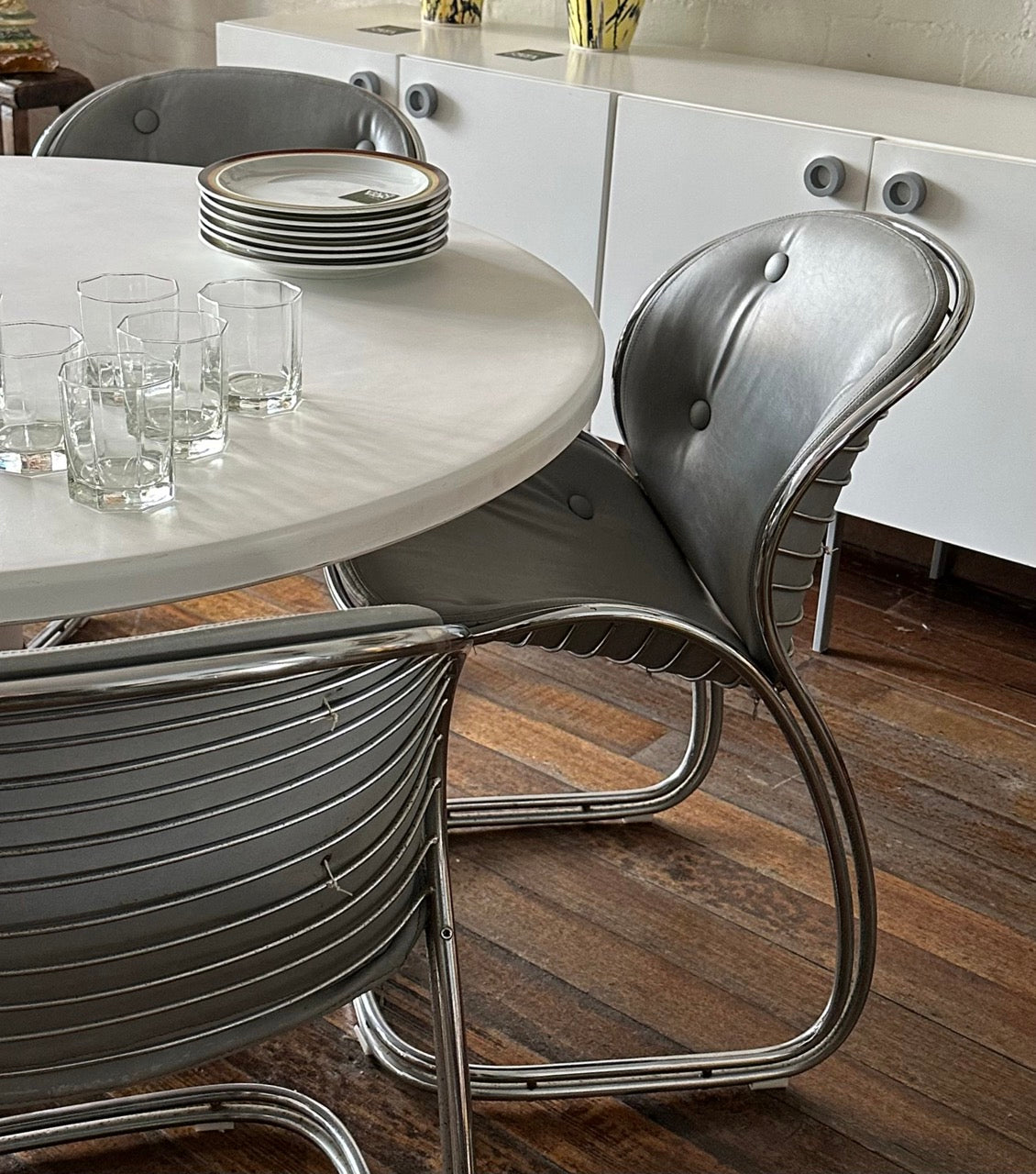 Set of 5 'Sabrina' Dining Chairs by Gastone Rinaldi