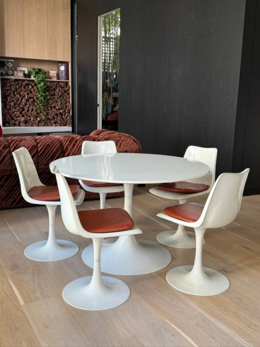 Original 1970s Six Piece Tulip Dining Set