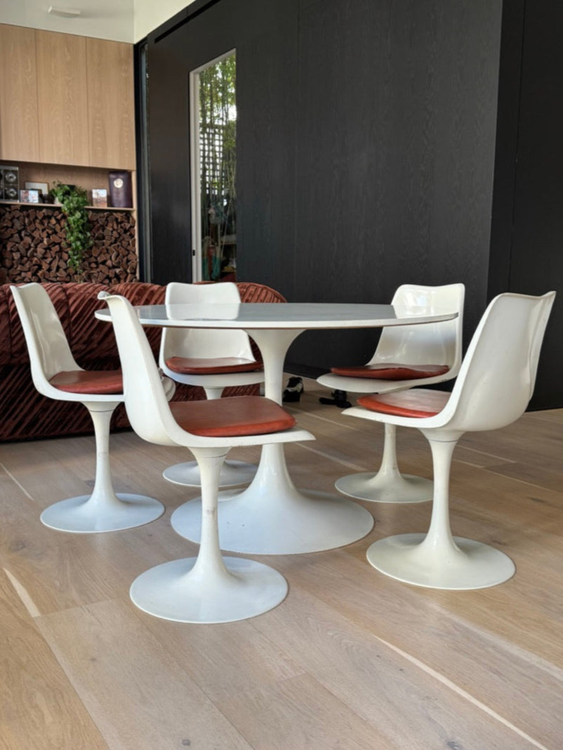 Original 1970s Six Piece Tulip Dining Set