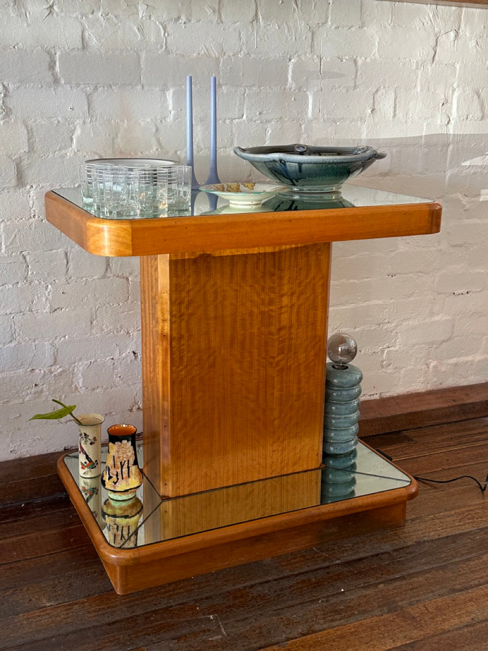 Art Deco Mirrored Console