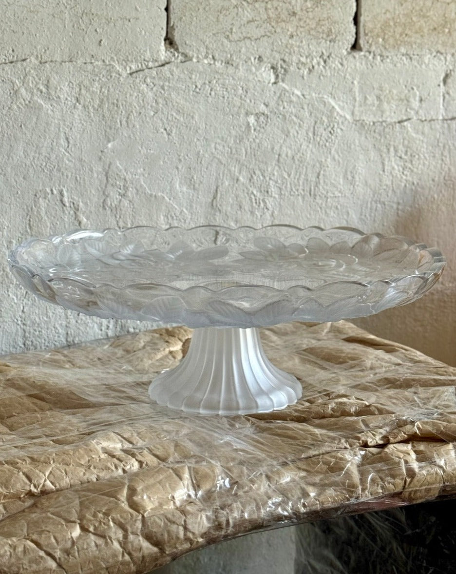 Vintage Ricardo Crystal Cake Stand