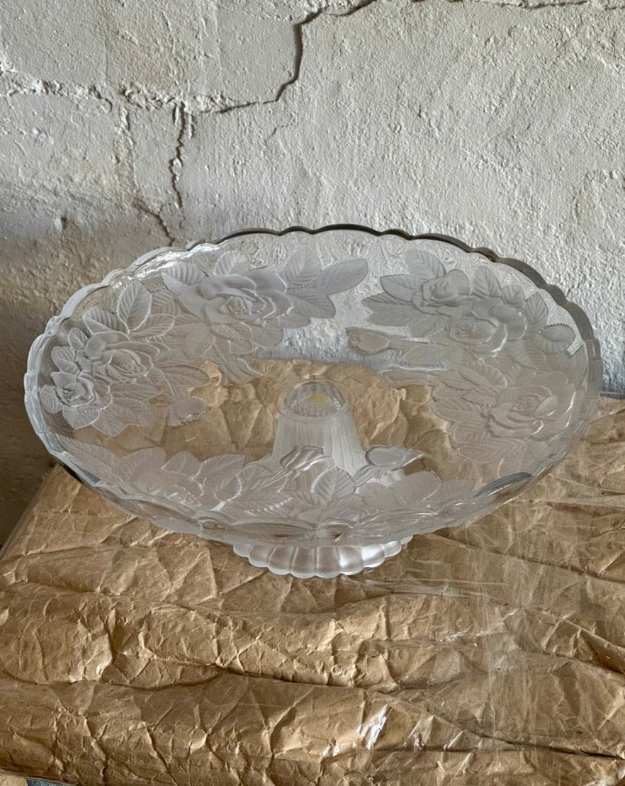 Vintage Ricardo Crystal Cake Stand