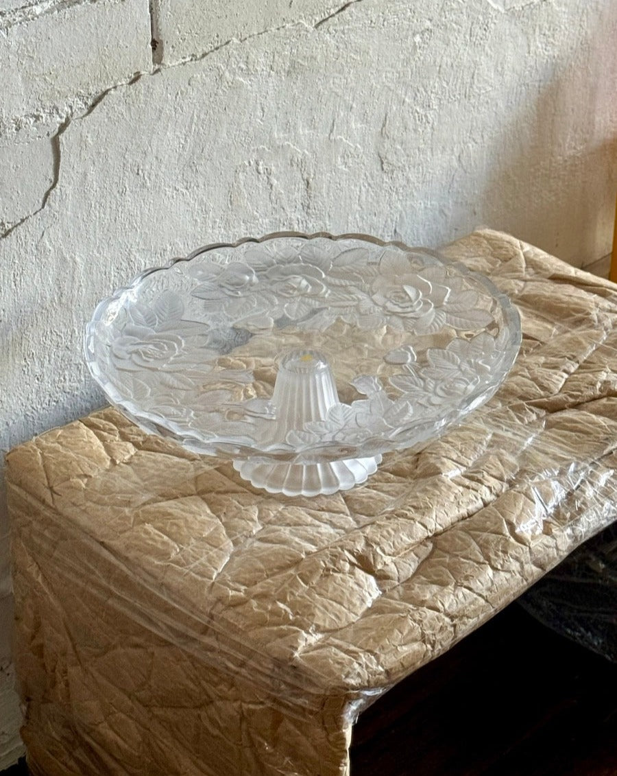 Vintage Ricardo Crystal Cake Stand