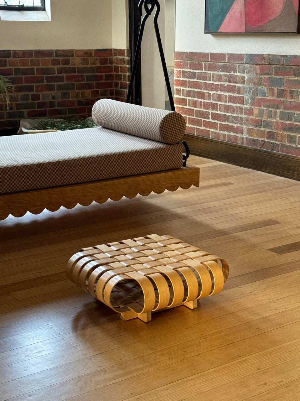 Knoll 'Power Play' Ottoman designed by Frank Gehry, 1990