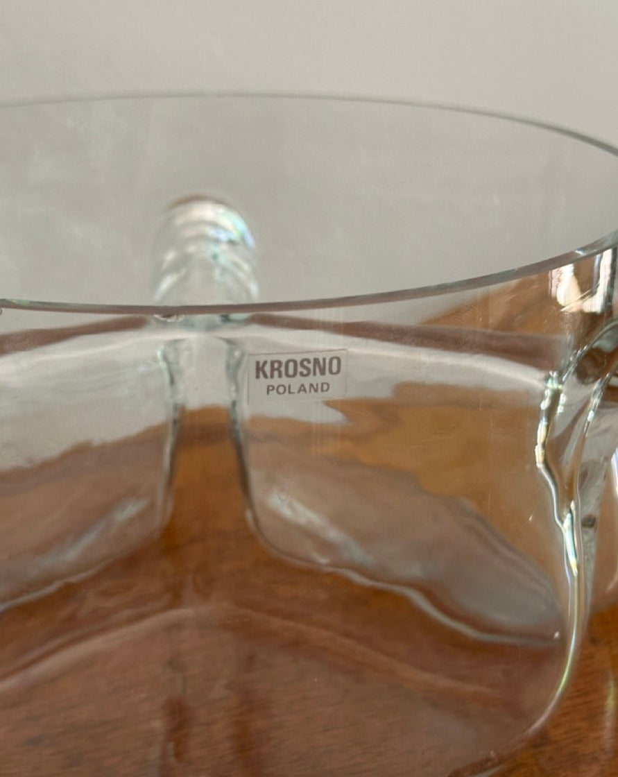 Krosno Glass Divided Bowl