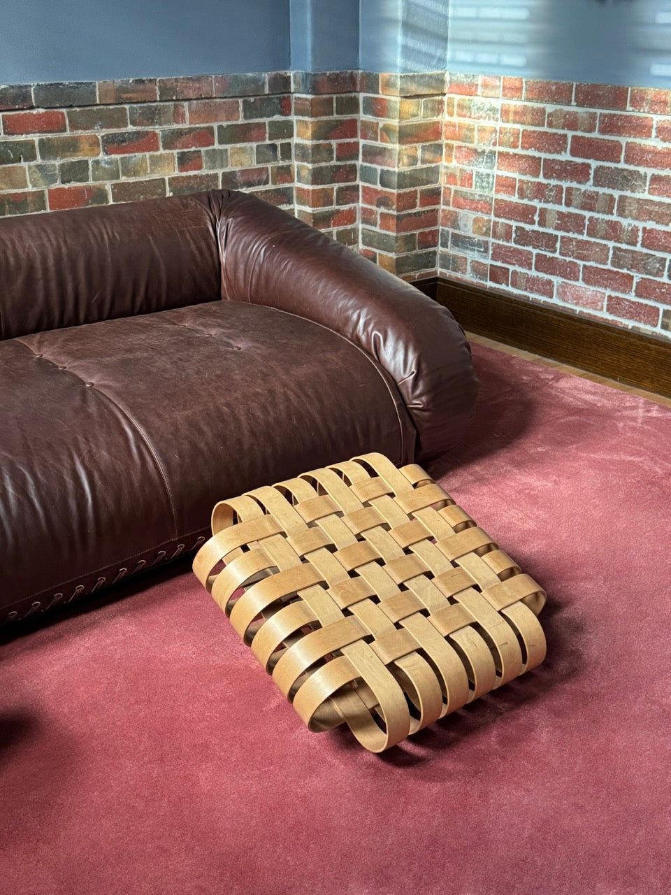 Knoll 'Power Play' Ottoman designed by Frank Gehry, 1990
