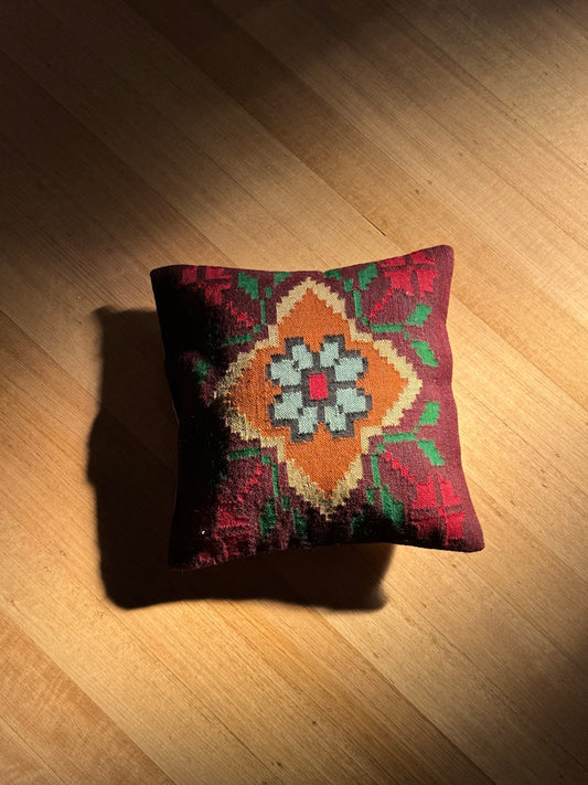 Floral Kilim Turkish Cushion