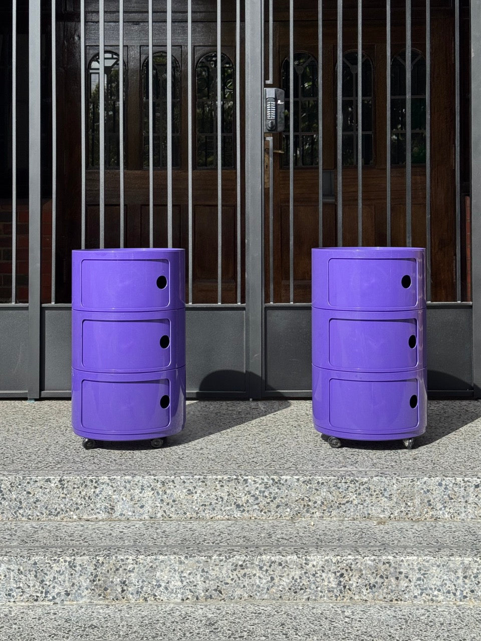 Kartell Componibili Unit on Castors in Purple