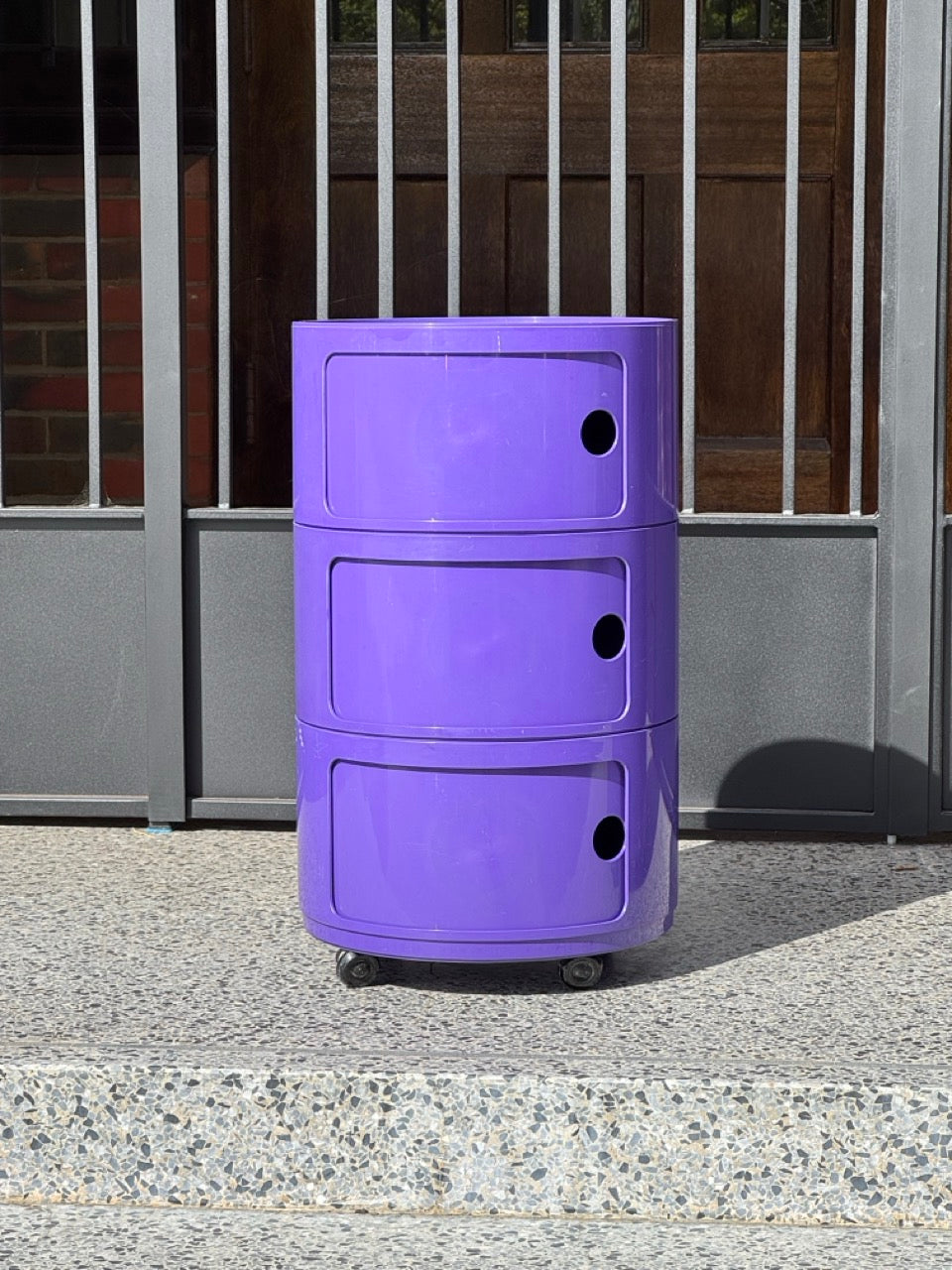 Kartell Componibili Unit on Castors in Purple