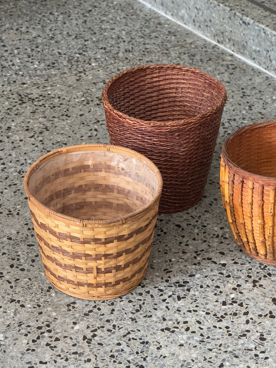 Collection of Vintage Woven Baskets