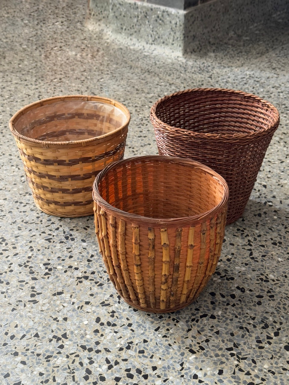 Collection of Vintage Woven Baskets