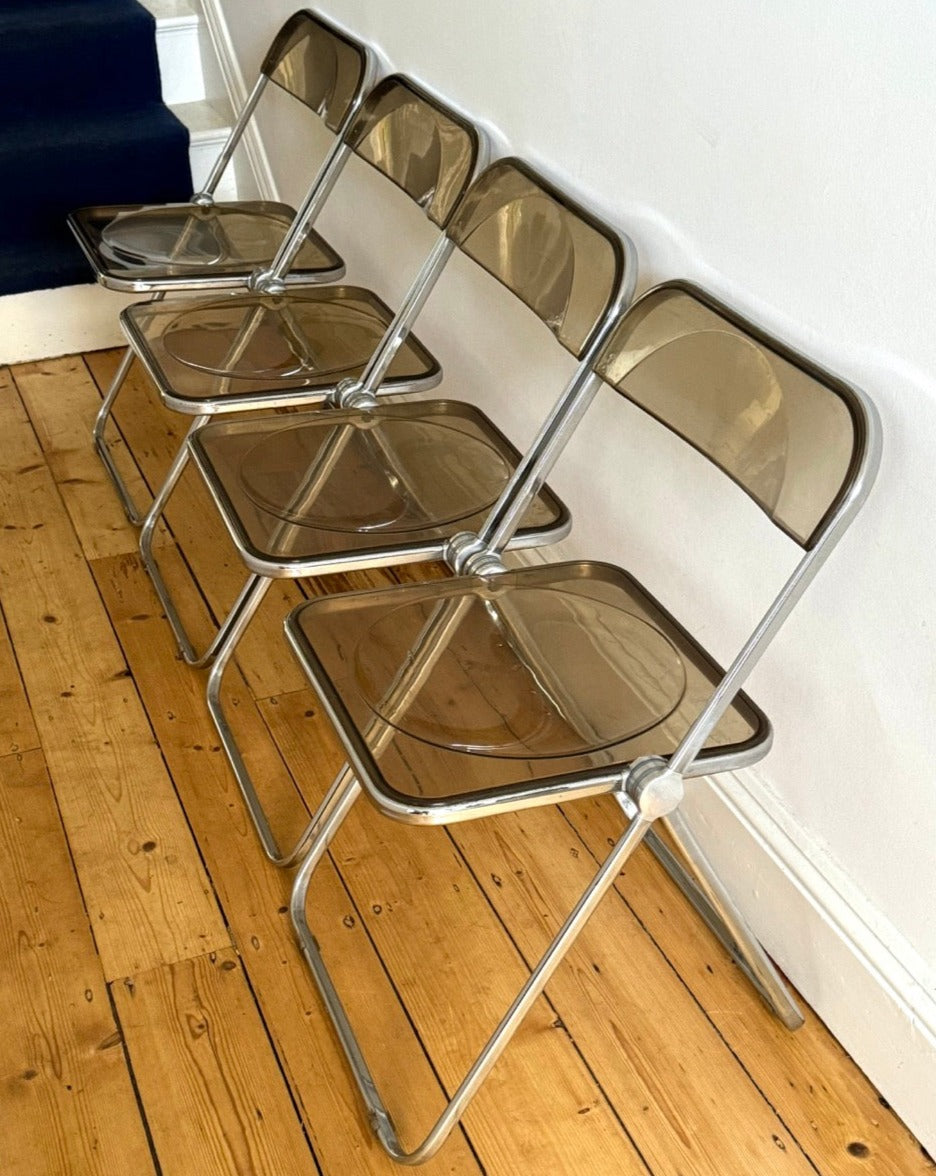 Set of 6 Plia Folding Chairs for Castelli