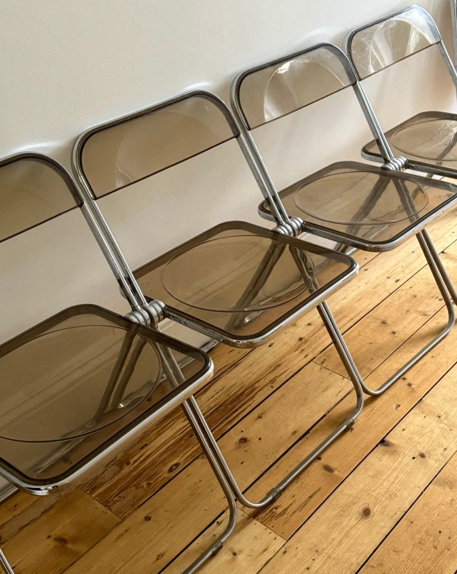 Set of 6 Plia Folding Chairs for Castelli