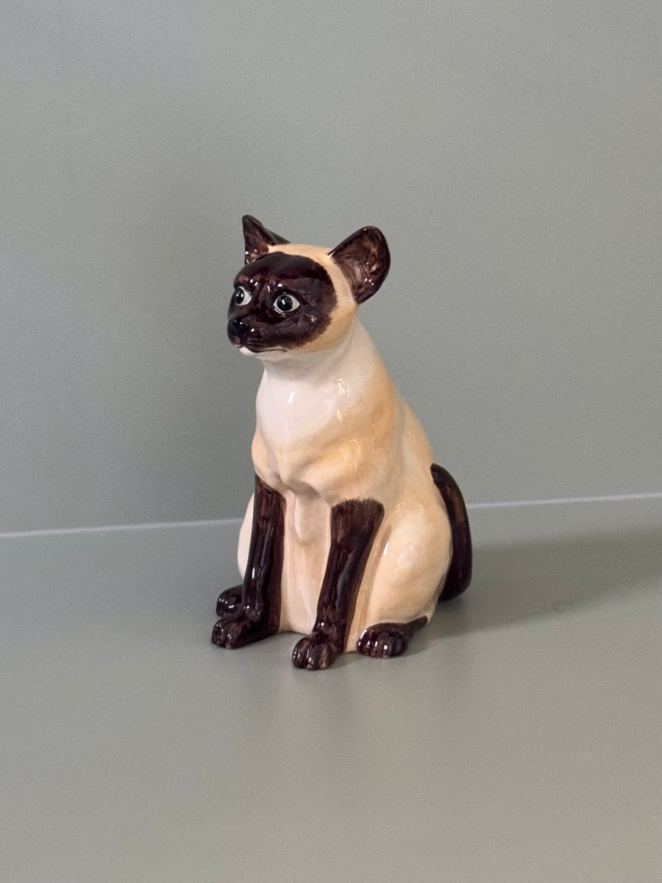 Ceramic 'Siamese' Cat Sculpture