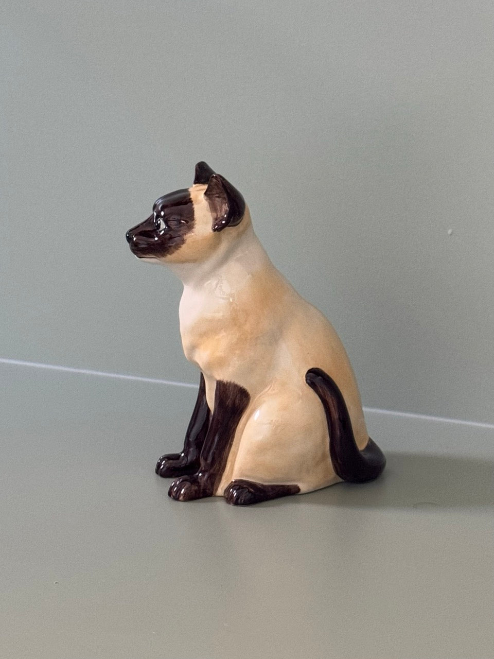 Ceramic 'Siamese' Cat Sculpture