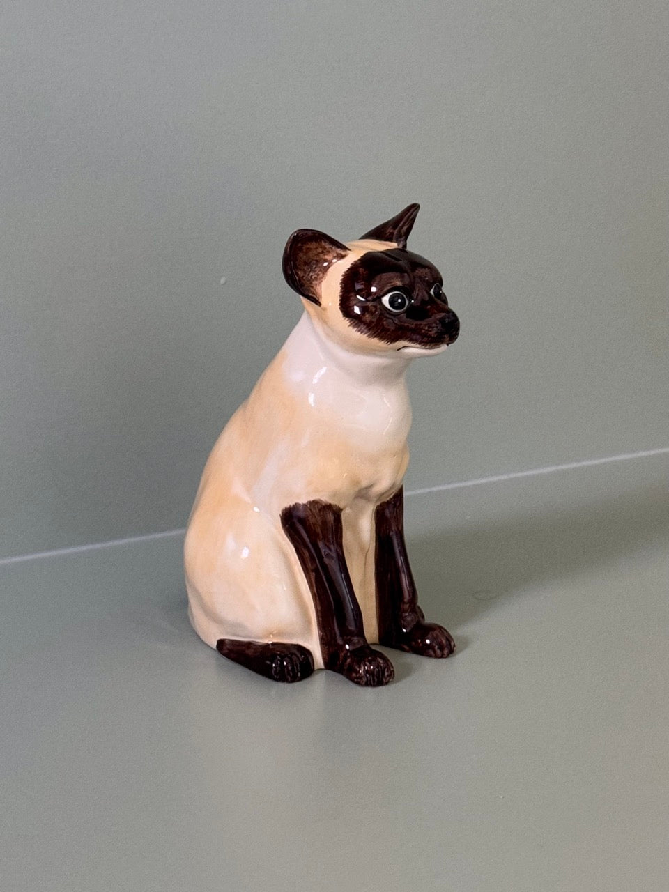 Ceramic 'Siamese' Cat Sculpture