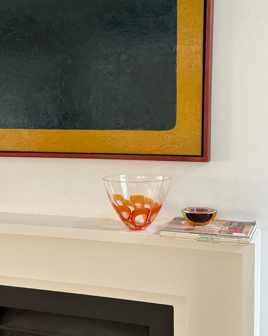Large Art Glass Bowl