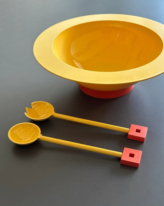 Vintage Alessi Salad Bowl and Servers