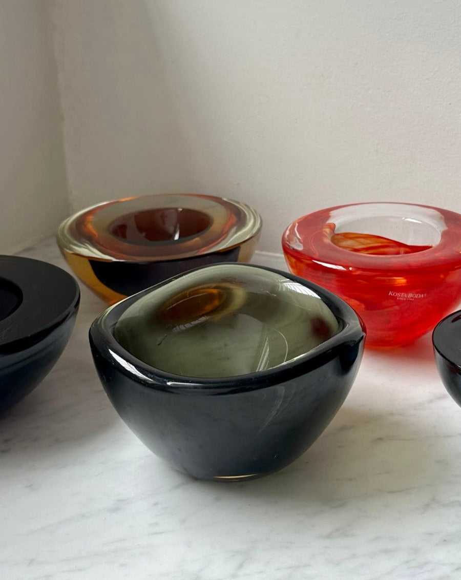 Four Scandanavian Glass Bowls