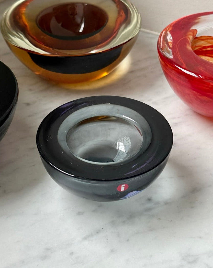 Four Scandanavian Glass Bowls