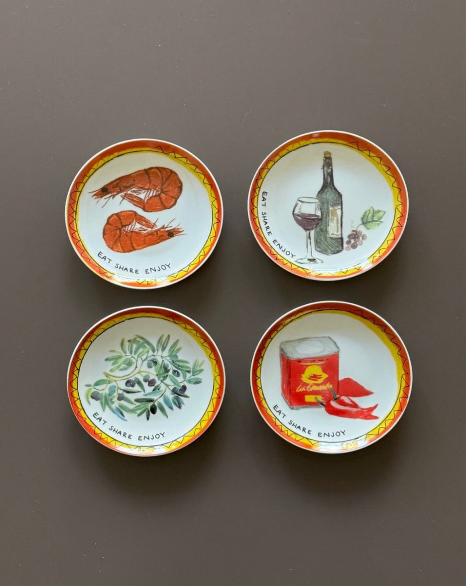 Set of Four Casa De Tapas Plates