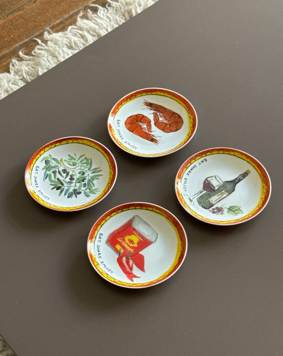 Set of Four Casa De Tapas Plates