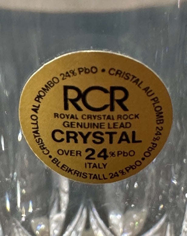 Set of 6 Royal Crystal Rock Glasses