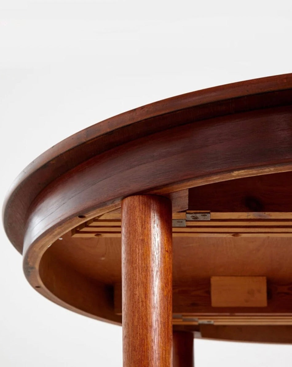 Round Teak Dining Table by Illums Bolighus, Denmark, 1960s