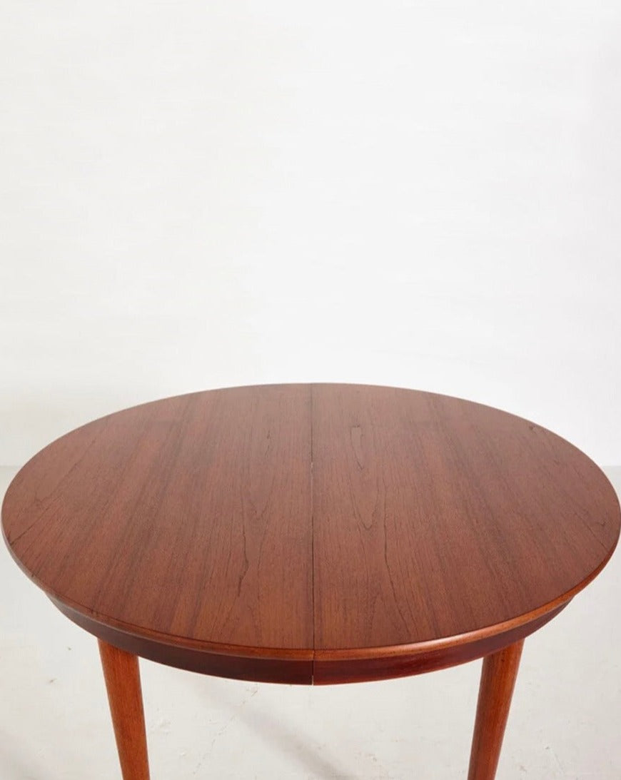 Round Teak Dining Table by Illums Bolighus, Denmark, 1960s