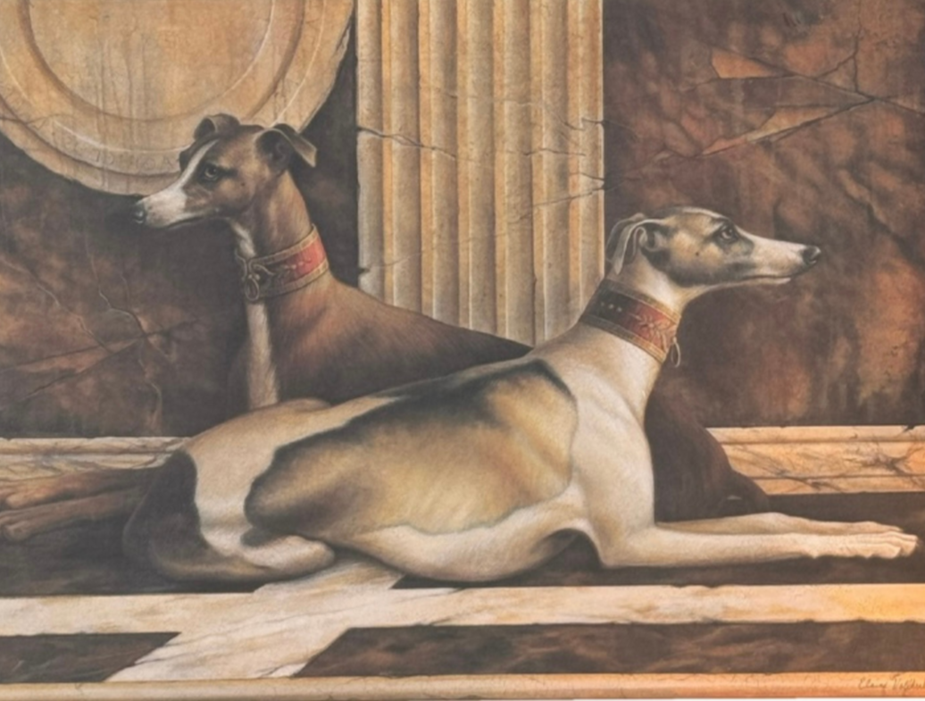 'Two Greyhounds' Artwork