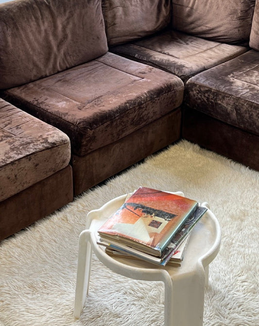 Vintage Cream Flokati Rug