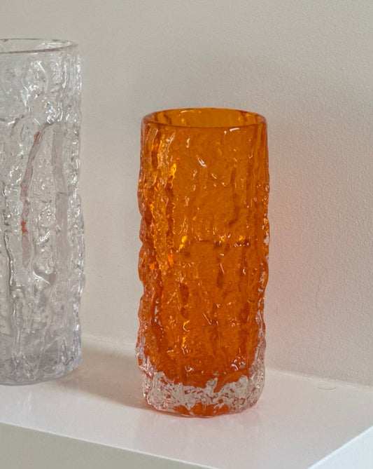 Whitefriars Tangerine Bark High Ball Vase