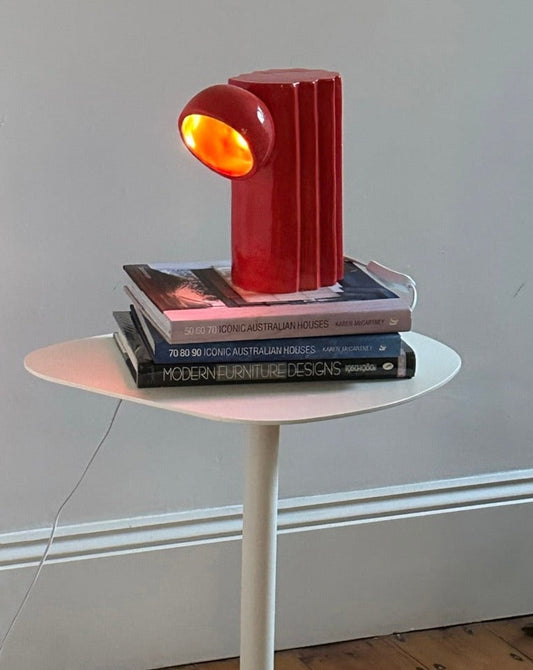 Red Ceramic Lamp