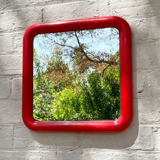 Plastic Red Mirror