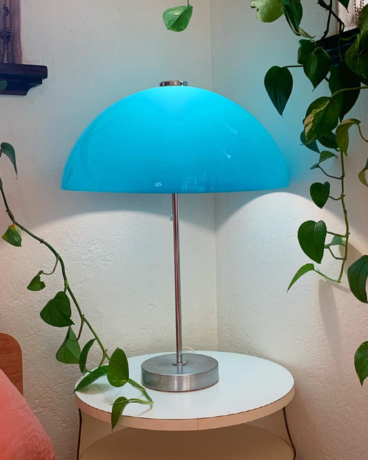 Blue Mushroom Lamp