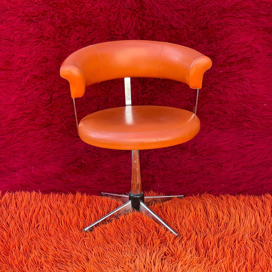 Orange Kendall Swivel Chair