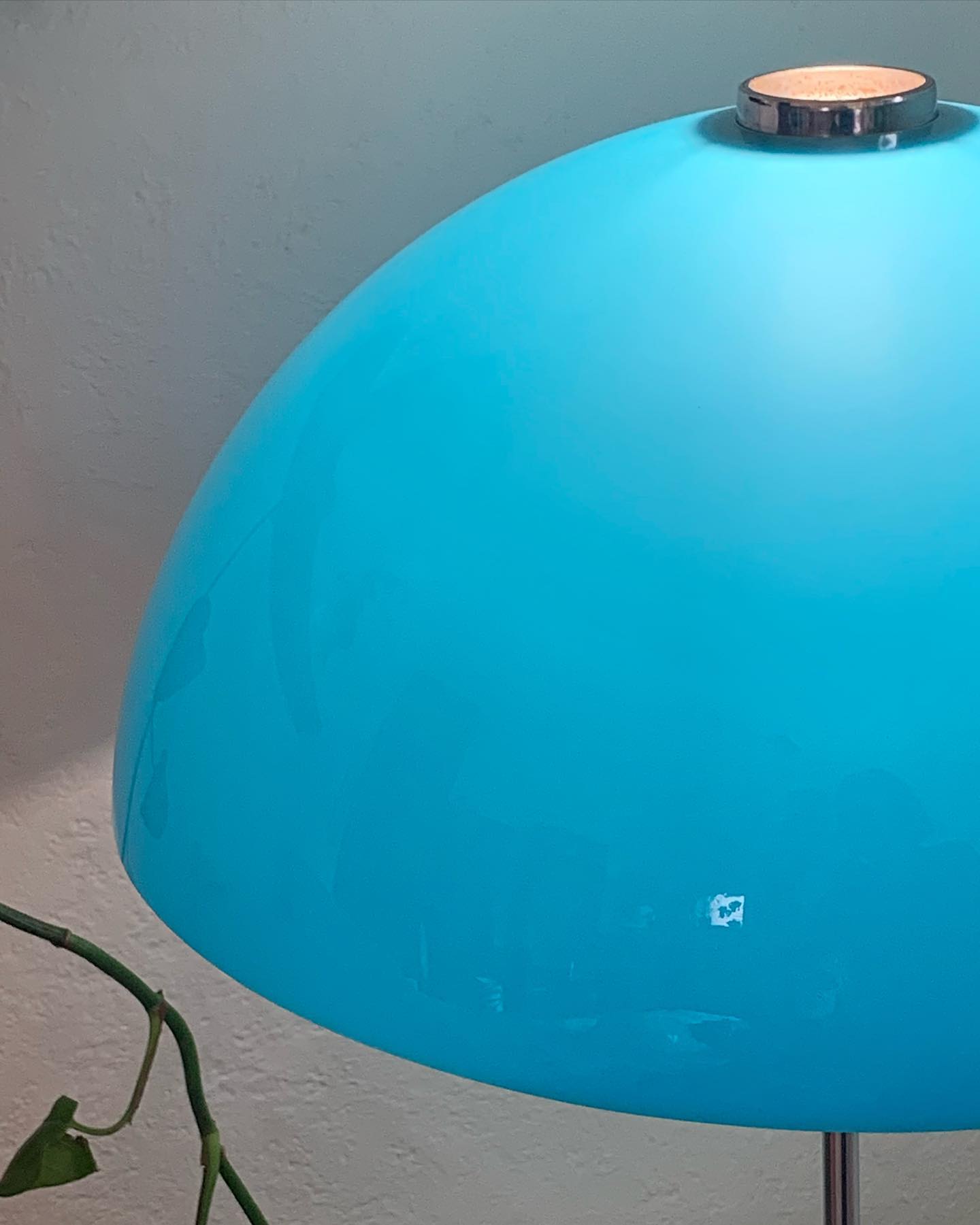 Blue Mushroom Lamp