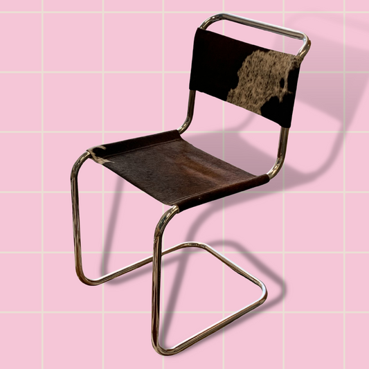 Cowhide Cantilever Chair