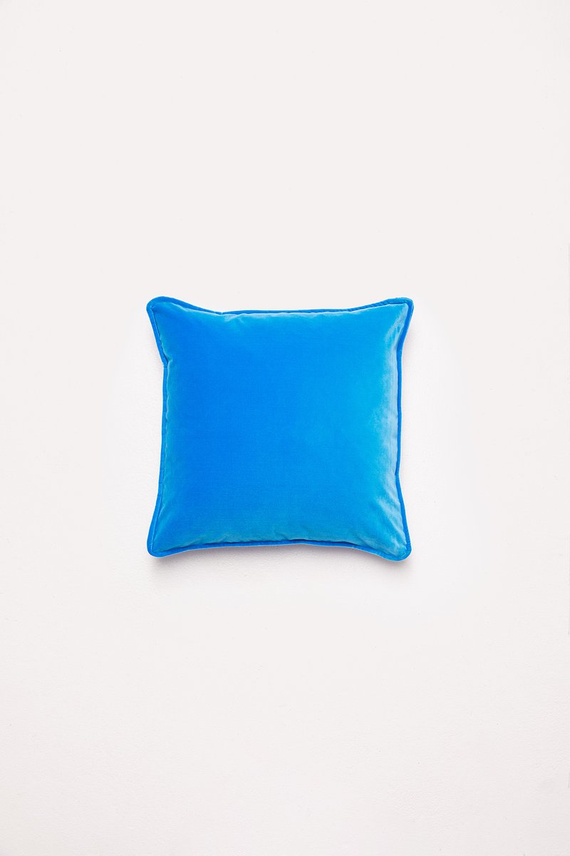 Velvet Cushion - Blue Lagoon