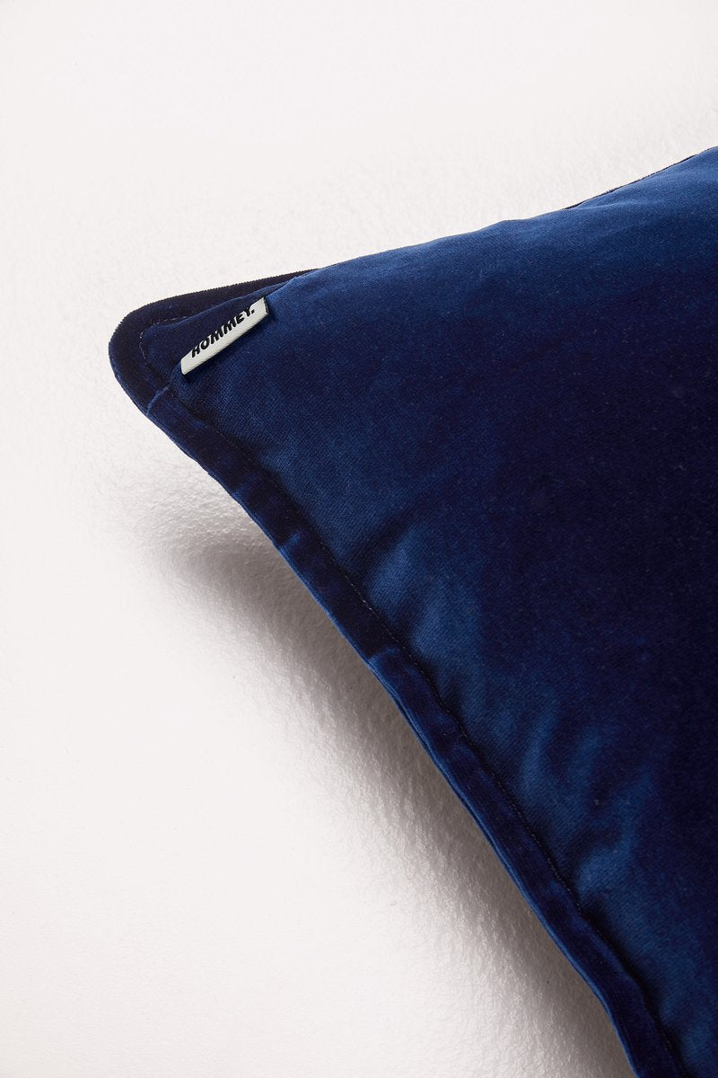 Velvet Cushion - Midnight Blue