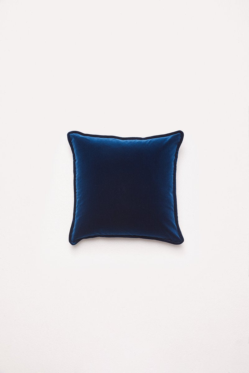 Velvet Cushion - Midnight Blue