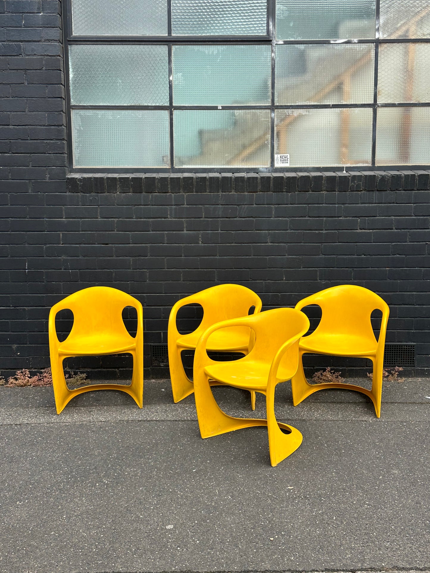 2 Yellow Casala Chairs