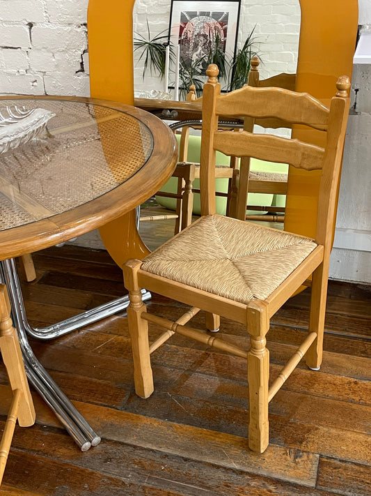 Ladderback Rush Dining Chairs (set of 4)