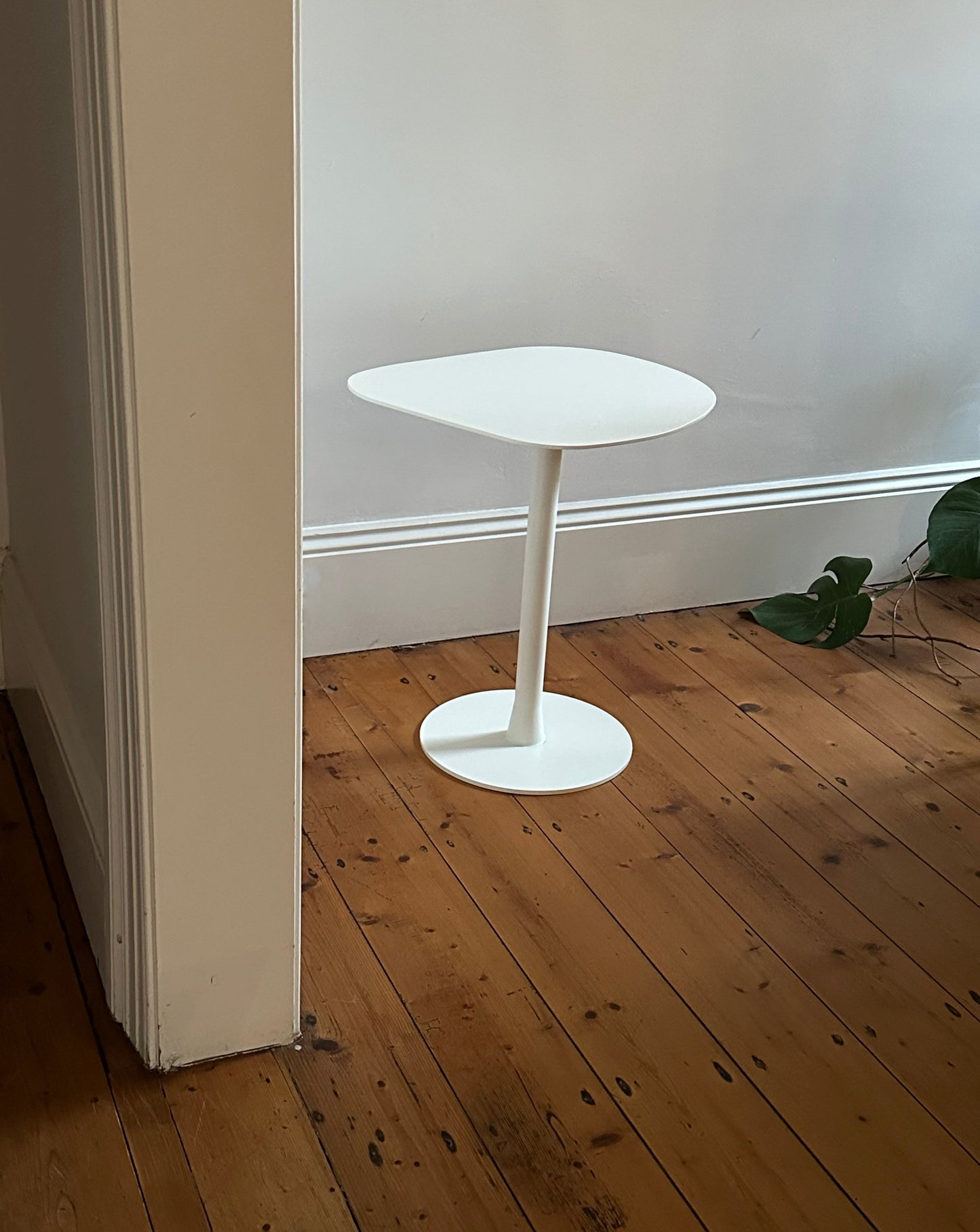 White tulip side table