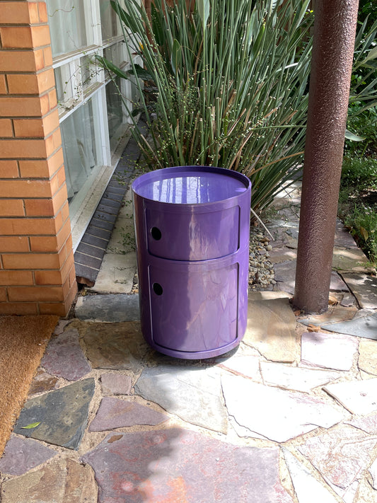 Kartell Componibili 2 Drawer Storage Unit in purple