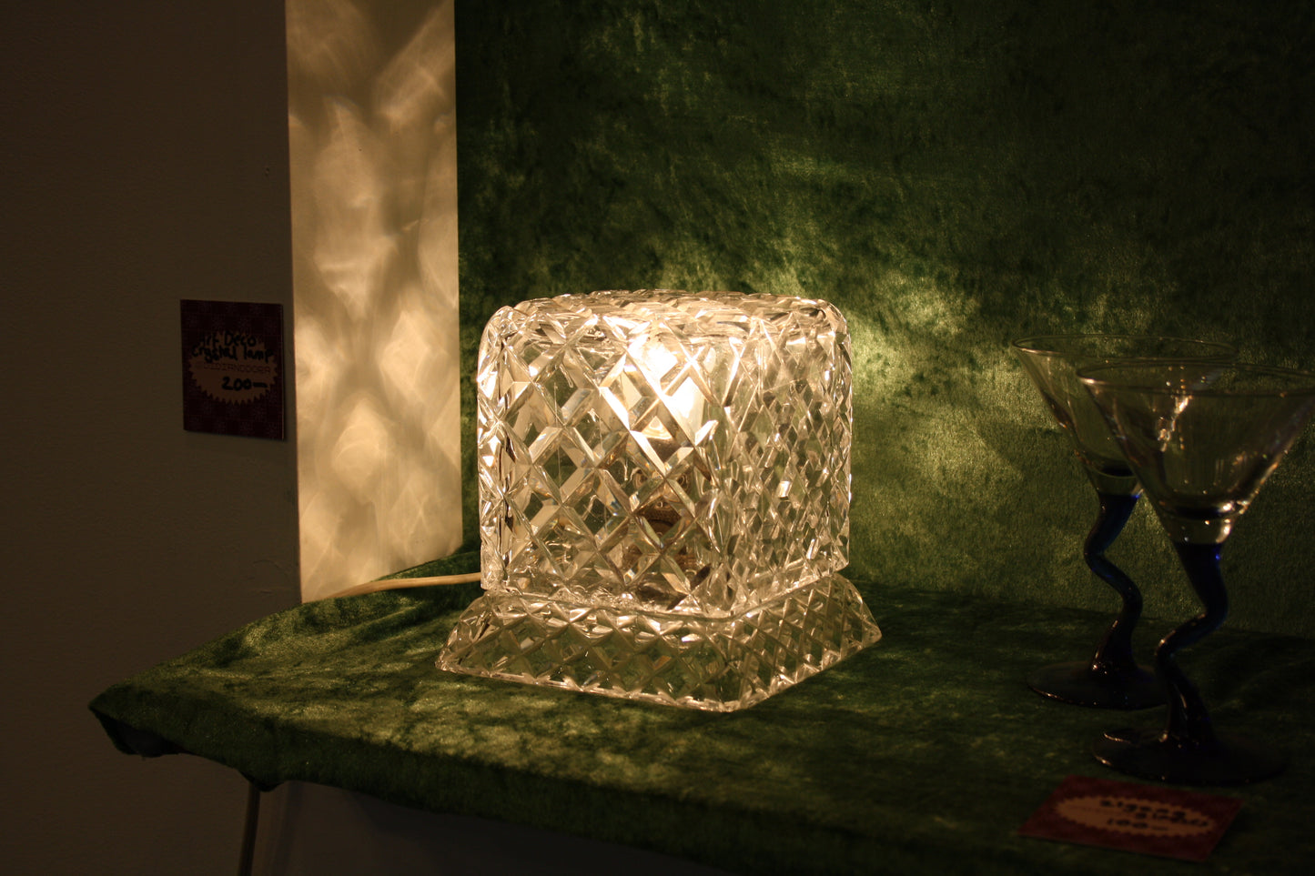 Art Deco Crystal Lamp