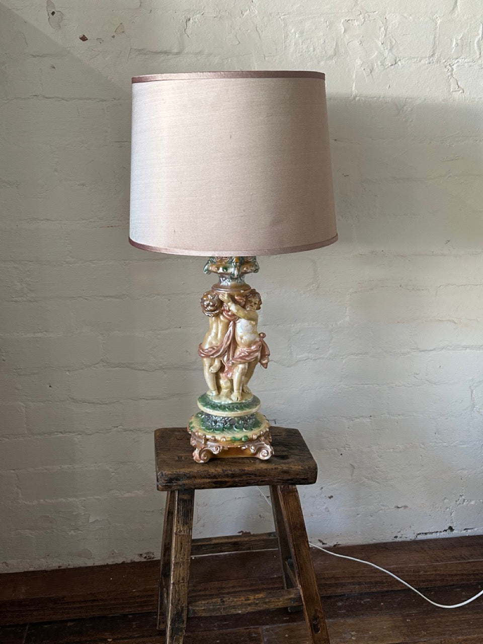 20th Century Cherub Lamps