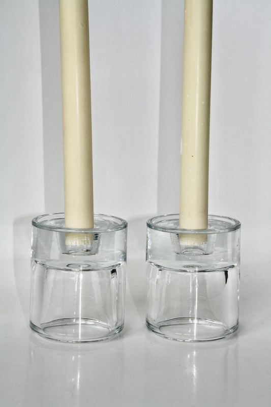 Heavy Glass Candlestick/Tea light candle holder