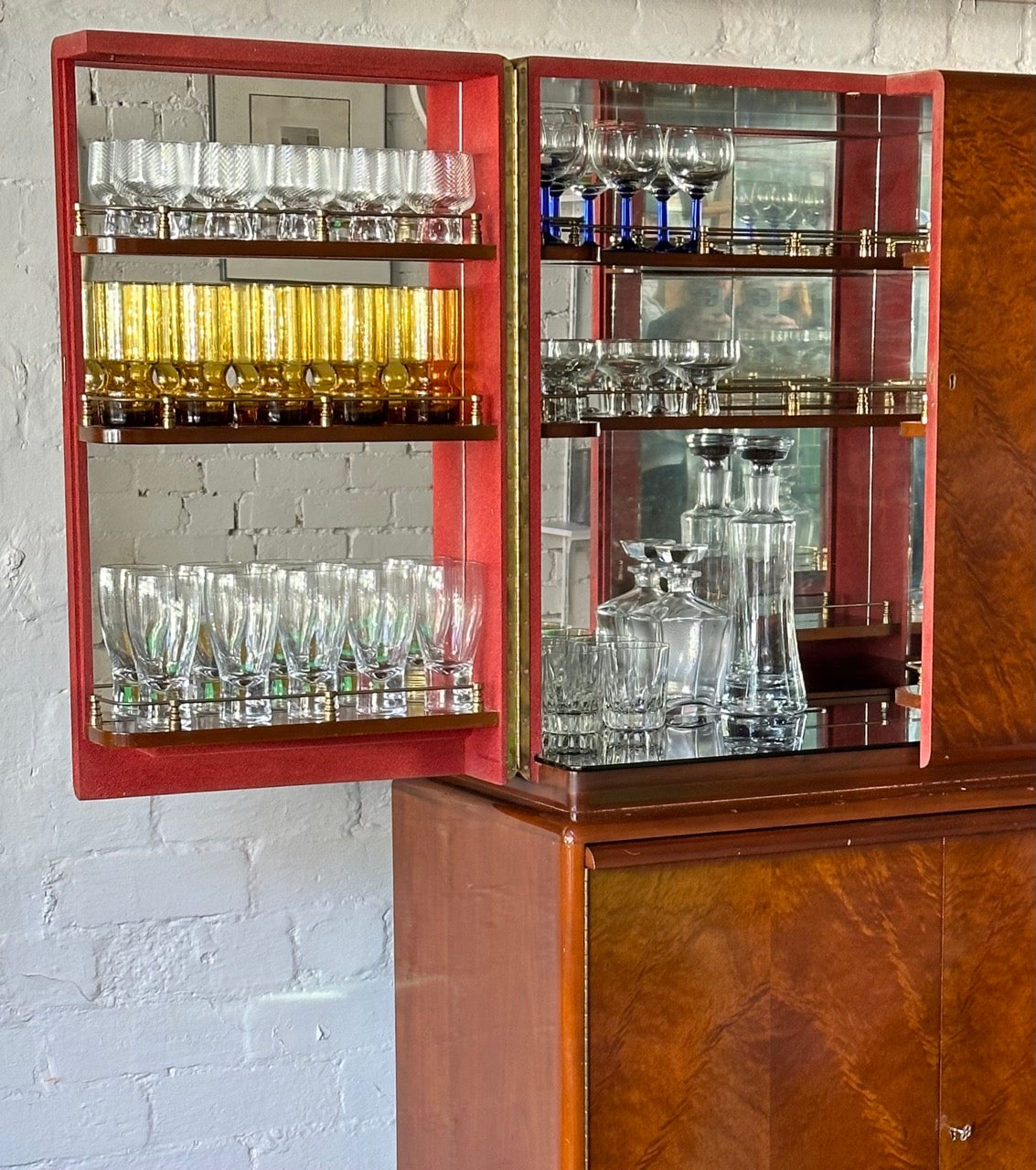 Mid Century Cocktail Bar Cabinet